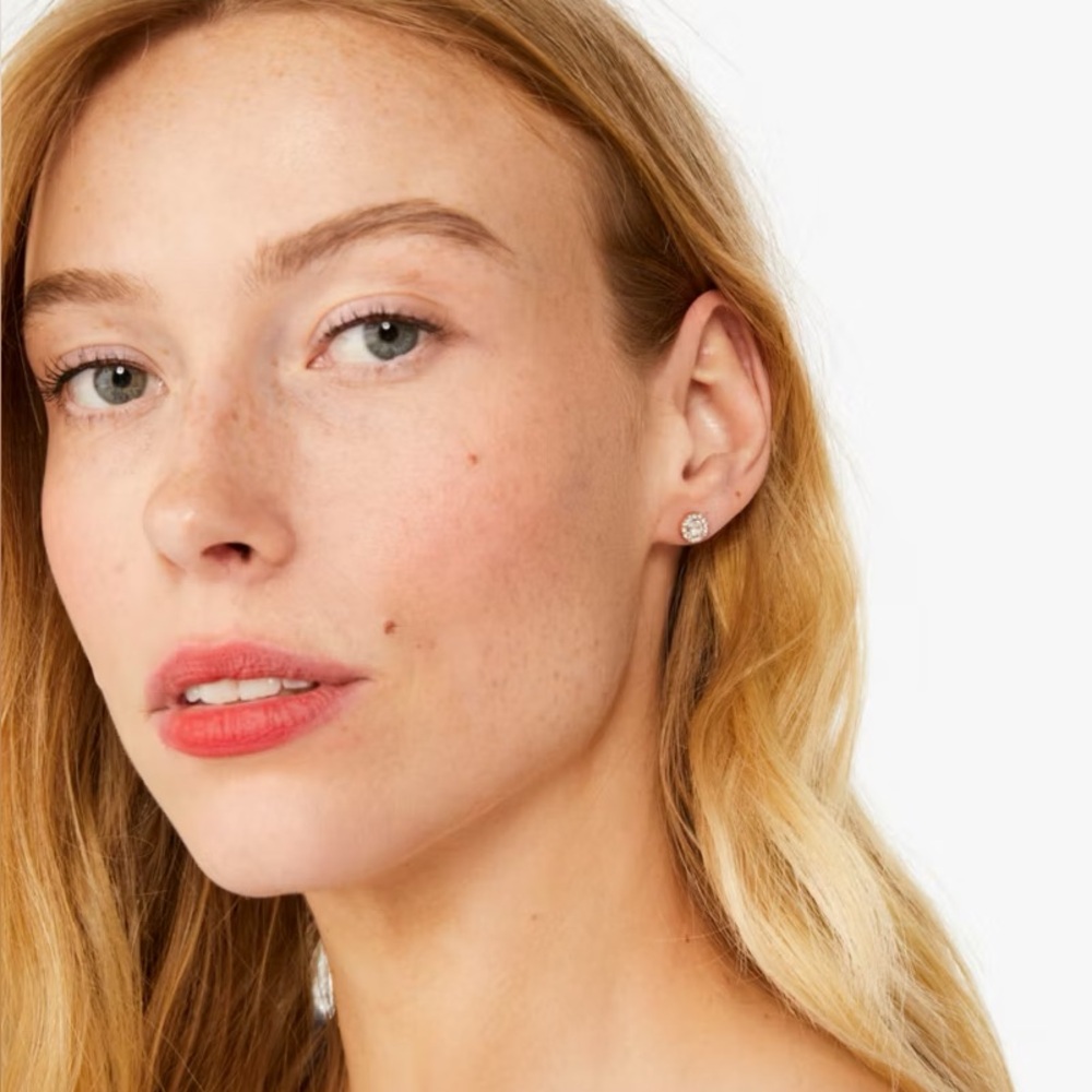 KATE SPADE PAVE HALO STUDS